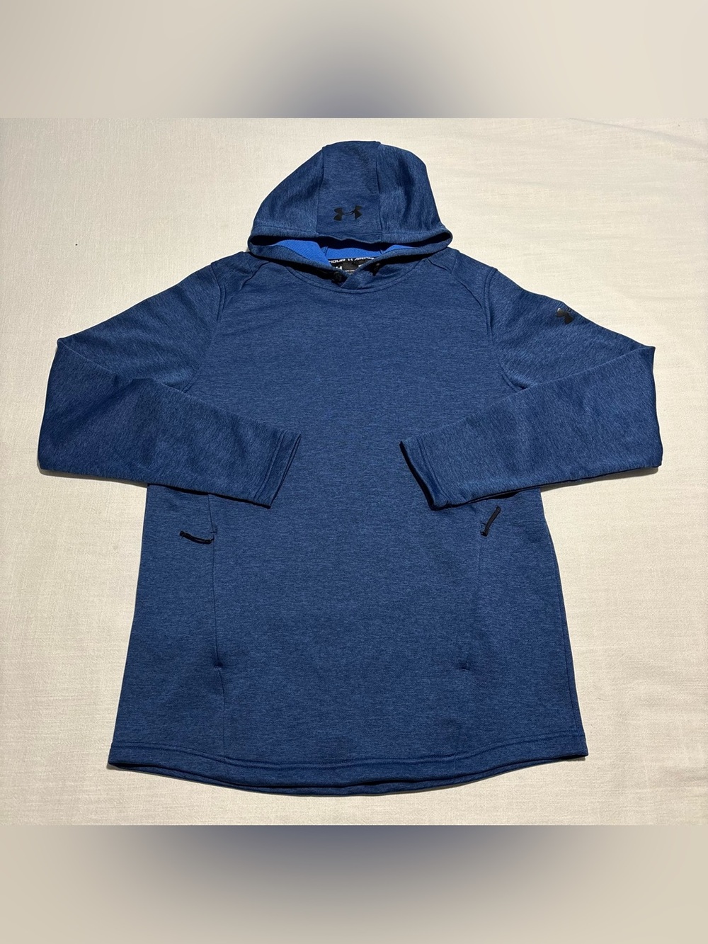Men’s Under Armour Coldgear Fitted Hoodie | Blue | Size Medium